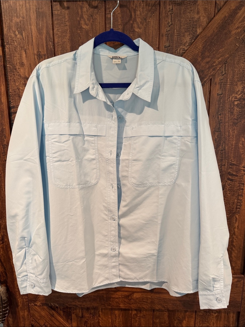 Eddie Bauer Light Blue Button-Down Shirt